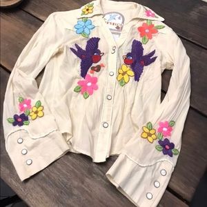 ISO Johnny Was Joystick Western Shirt